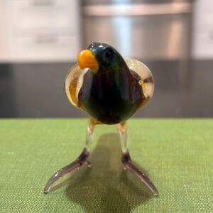 Small Handblown Glass Eagle Figurine
